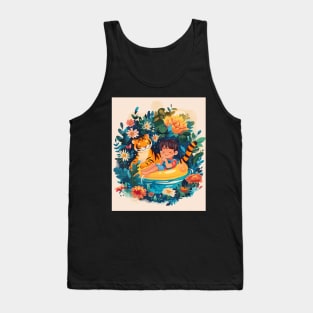 Calvin and Hobbes Wishful Worlds Tank Top